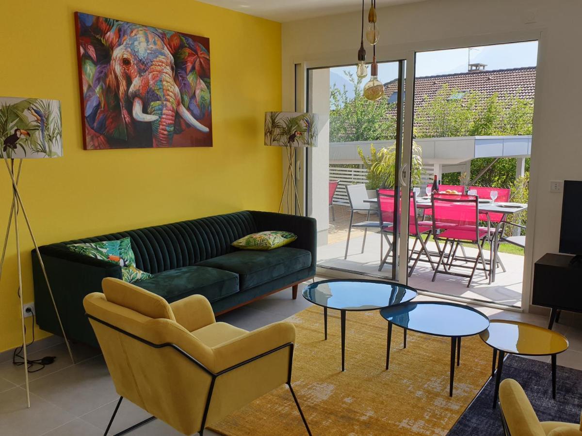 L'Appartement Jardin Avec Vue Montagnes 塞夫里耶 外观 照片