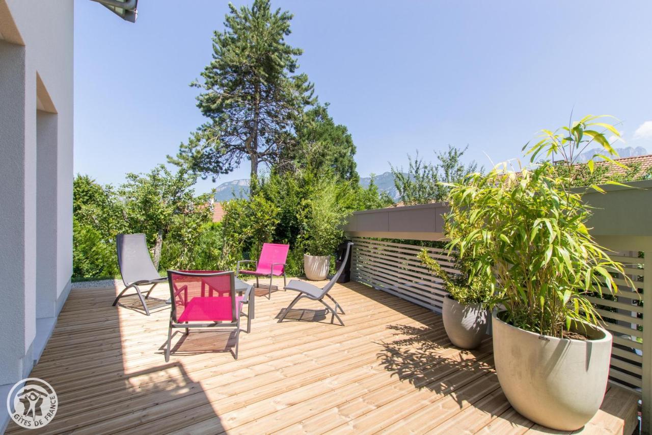 L'Appartement Jardin Avec Vue Montagnes 塞夫里耶 外观 照片