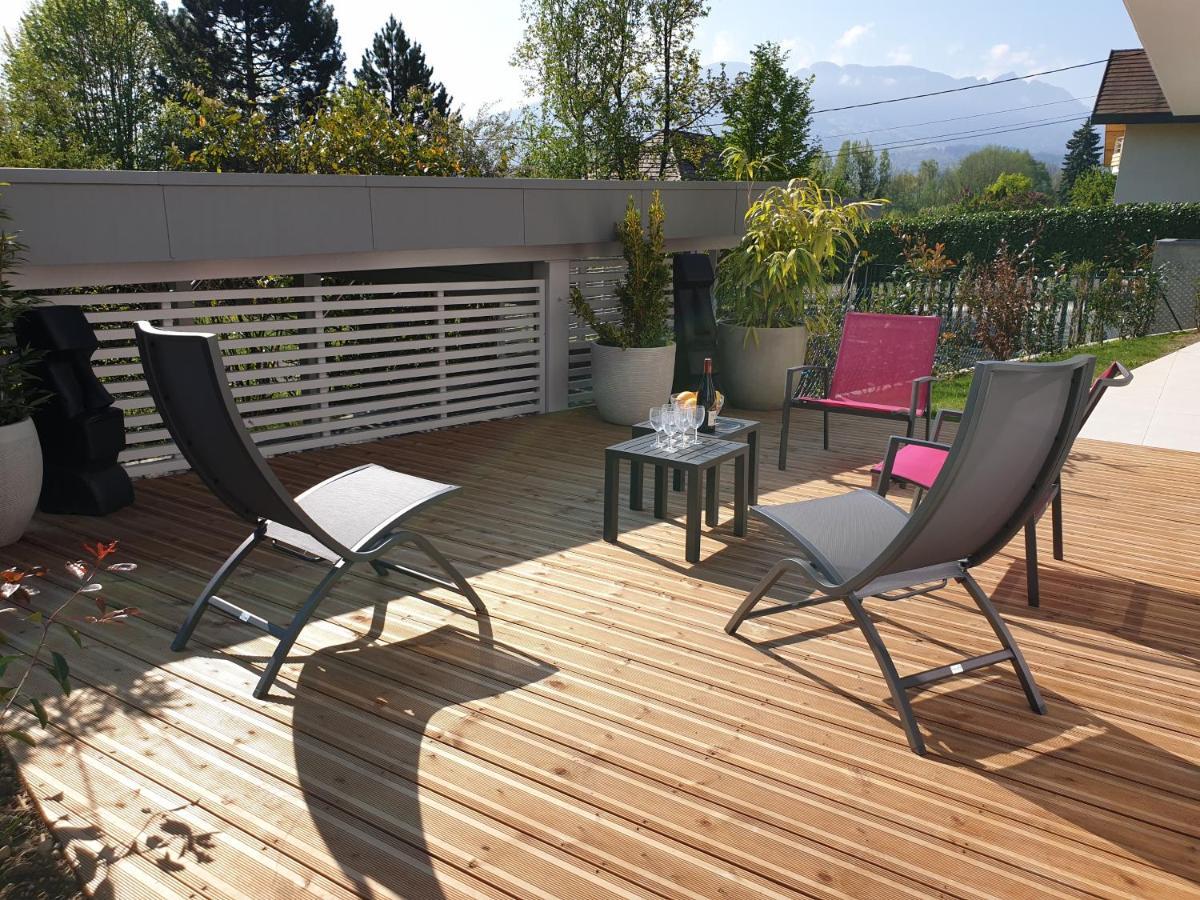 L'Appartement Jardin Avec Vue Montagnes 塞夫里耶 外观 照片